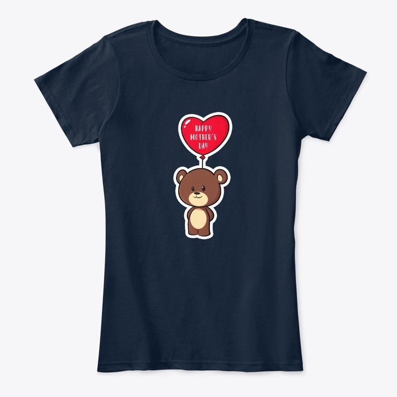 Mother's Day Heart Kawaii Bear